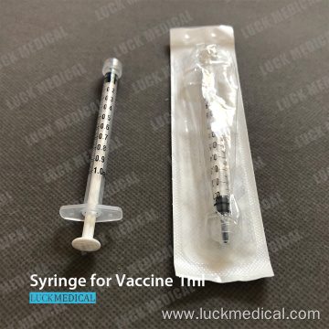 Plastic Syringe for Vaccine 1ml